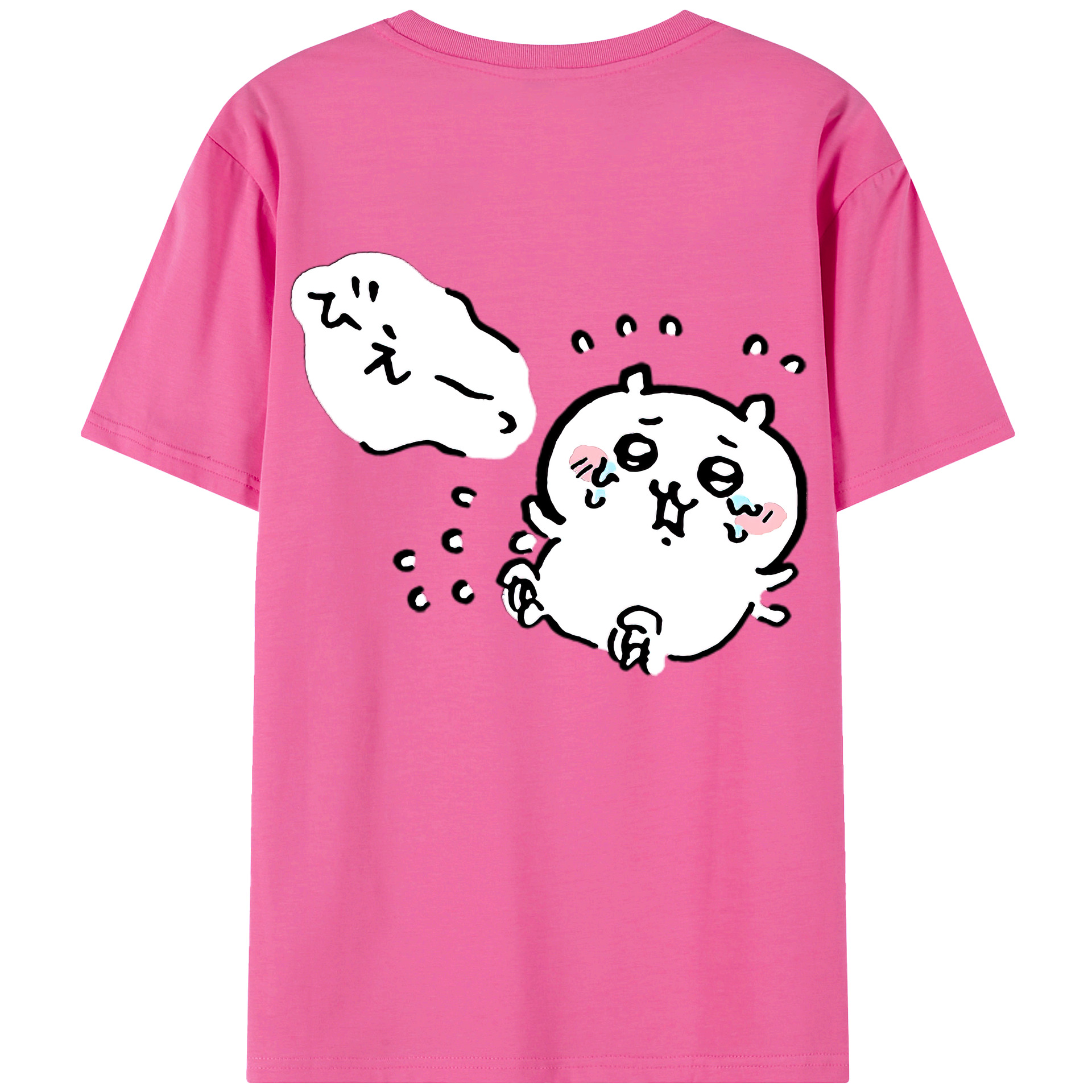 （画像用） ちいかわ ちいかわ Chii-kawa chiikawa レディース半袖Tシャツ(バックプリント)